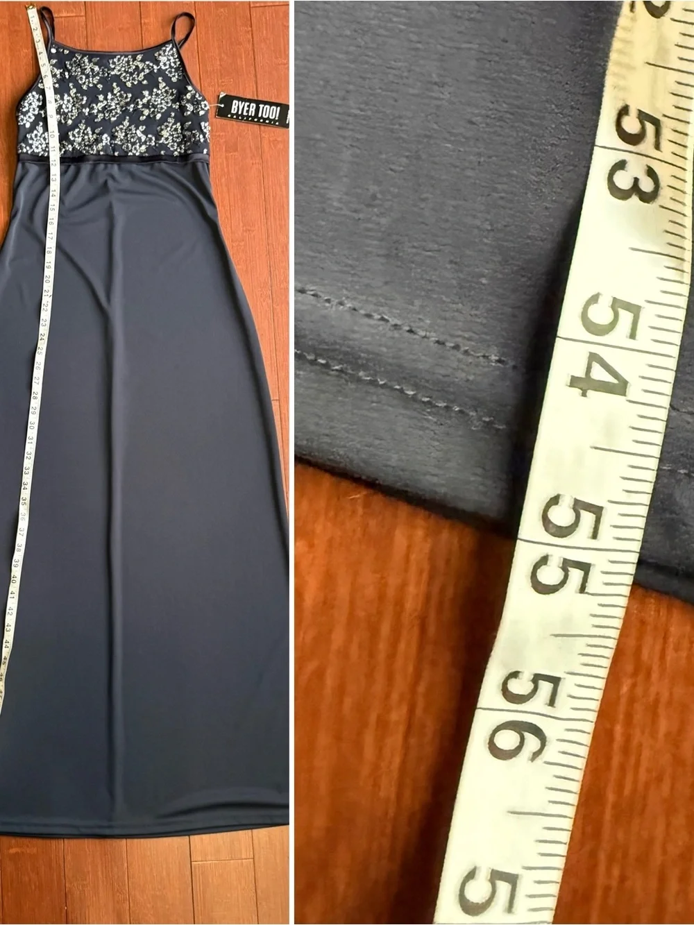 Vintage Byer Too! California Navy Maxi Dress - Medium